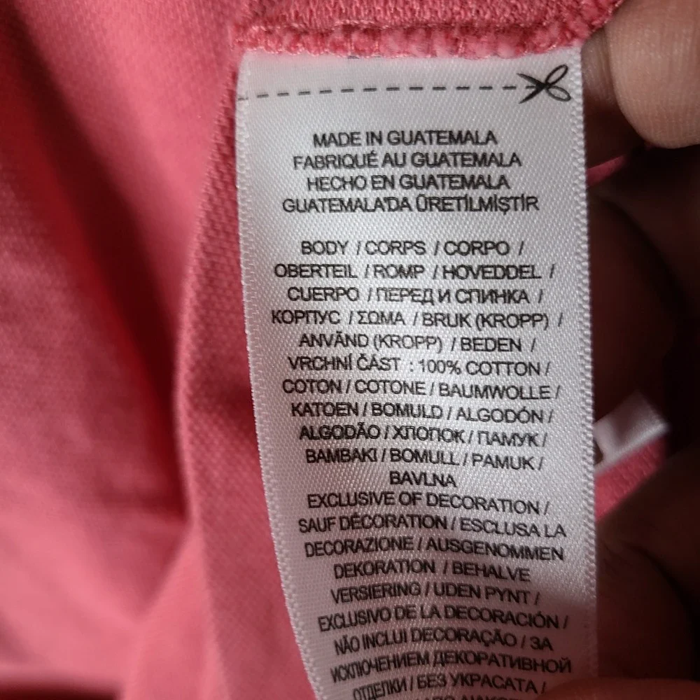 Polo Ralph Lauren Shirt Mens Large Pink Custom Slim Fit Cotton Short Sleeve